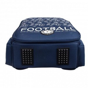 Рюкзак каркасный Bruno Visconti 38 х 30 х 20 см, «Sport.Pattern. Футбол», пенал в подарок
