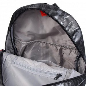 Рюкзак молодежный с эргономичной спинкой, deVENTE 44 х 31 х 20 см, TOKYO, чёрный/серый