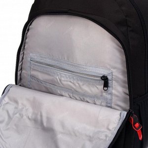 Рюкзак молодежный с эргономичной спинкой, deVENTE 44 х 31 х 20 см, Trust No One, чёрный
