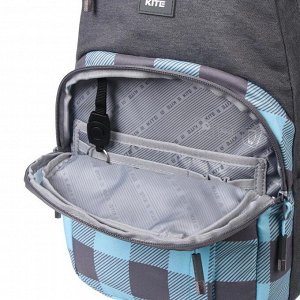 Рюкзак молодёжный эргономичная спинка, Kite 2578, 44 х 30 х 21, отделение для ноутбука, серый