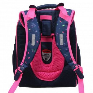 Рюкзак каркасный deVENTE Choice 38 х 28 х 16 см, Rainbow, синий/розовый