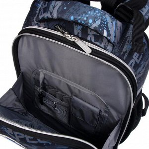 Рюкзак каркасный deVENTE Choice 38 х 28 х 16 см, Play Football, чёрный/синий
