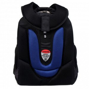 Рюкзак каркасный deVENTE Choice 38 х 28 х 16 см, UFO, чёрный/синий