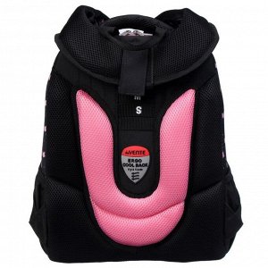 Рюкзак каркасный deVENTE Sharp 37 х 30 х 18, Hidden Cat, чёрный/розовый