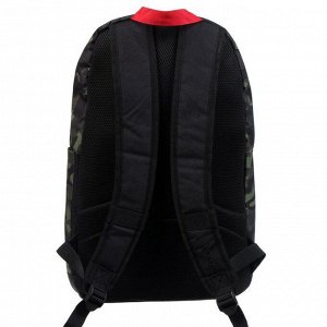 Рюкзак молодежный с эргономичной спинкой, deVENTE 43 х 31 х 16 см, Fearless, камуфляж