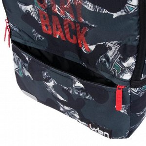 Рюкзак молодежный с эргономичной спинкой, deVENTE Red Label, 39 х 32 х 17 см, Money Stay Back
