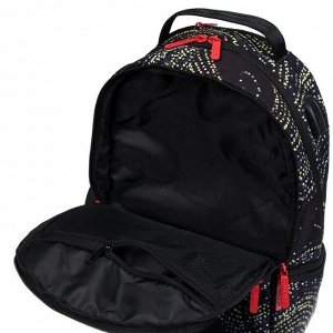 Рюкзак молодежный с эргономичной спинкой, deVENTE Red Label, 39 х 30 х 17 см, Be Here, чёрный/золотой