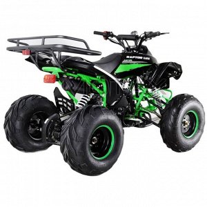 Квадроцикл бензиновый MOTAX ATV Raptor LUX 125 сс, черно-зеленый