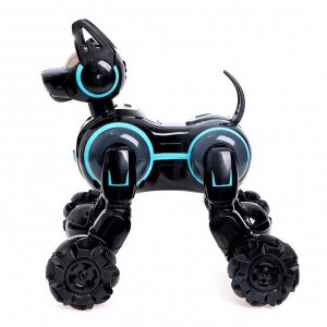 Робот-собака «Кибер пёс», световые и звуковые эффекты, работает от аккумулятора, цвет чёрный