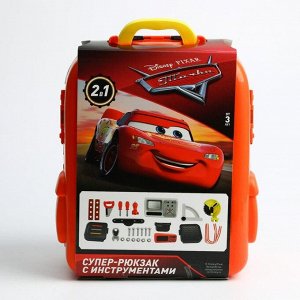 Набор строителя с инструментами игровой "Super car" рюкзак с инструментами, Тачки