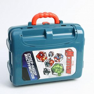 Набор инструментов, игровой "Супер" в чемодане со столиком, Мстители
