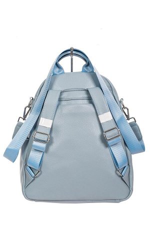 Женский рюкзак-трансформер из мягкой искусственной кожи, цвет голубой