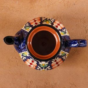 Чайник заварочный Риштанская Керамика, 700 мл, синий