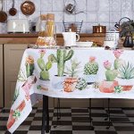 Скатерть Этель «Кактусы» 220х147 см, 100% хлопок, рогожка 160 гр/м2