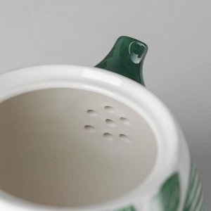 Чайник заварочный «Гравюра», 700 мл, цвет зелёный