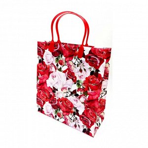 Пакет сумка размер 23*26см "Розы"