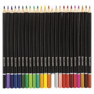 Карандаши цветные акварельные 24 цвета BRAUBERG Artist line