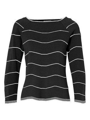 Пуловер, черно-белый