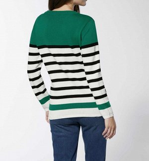 Пуловер, охра-зеленый