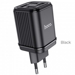 NEW Сетевое Зарядное устройство HOCO C84A Resolute 4*USB + USB, 3.4A, черный