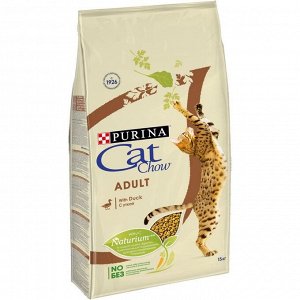 Сухой корм CAT CHOW для кошек, утка, 15 кг