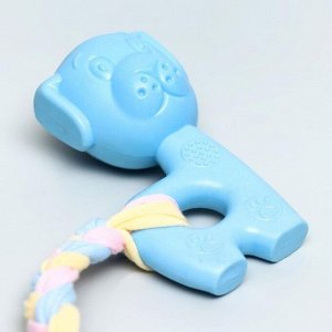 Игрушка жевательная Пижон Premium "Щенок", 10 х 6 х 3,5 см, голубой