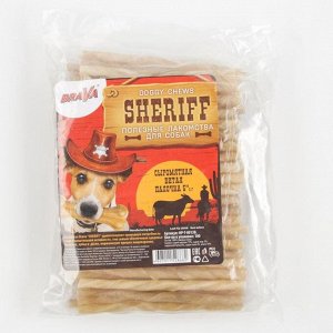 Лакомство BraVa  Sheriff для собак сыромятная витая палочка 5" 12,5см, 100 X 5-6 г