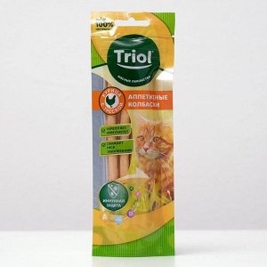 Колбаски Triol  для кошек, из трески с курицей, 40г