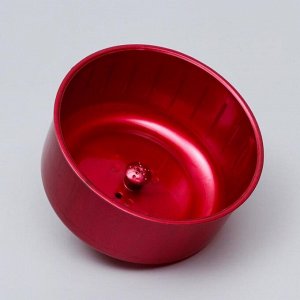 Колесо для грызунов полузакрытое пластиковое, без подставки, 13,5 см, рубиновый перламутр