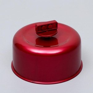 Колесо для грызунов полузакрытое пластиковое, без подставки, 13,5 см, рубиновый перламутр