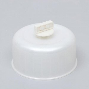 Колесо для грызунов полузакрытое пластиковое, без подставки, 13,5 см, белый перламутр