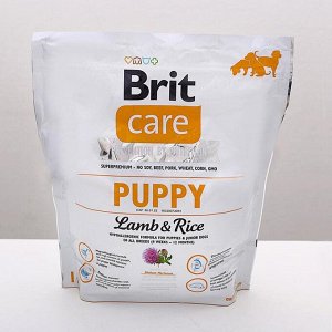 СуXой корм Brit Care Dog puppy для щенков, 1 кг.