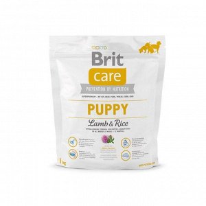 СуXой корм Brit Care Dog puppy для щенков, 1 кг.