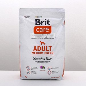 СуXой корм Brit Care Dog adult medium для собак средниX пород, 3 кг.