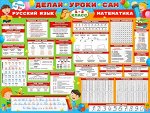 Обучающий плакат &quot;Делай уроки сам 1-2 класс&quot;