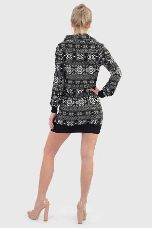 Платье-свитер Piazza Italia с объемным воротом. Хорошее настроение купить можно, и стоит оно всего 699 рублей! №2197 ОСТАТКИ СЛАДКИ!!!!