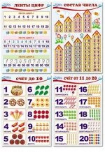 Комплект плакатов формат А4 &quot;Математика. Количество и счёт&quot;