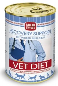 Solid Natura VET Recovery Support Влажный корм для кошек и собак в период восстановления 0,34 кг