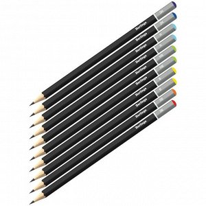 Набор карандашей чернографитных 3Н-3В 10 шт Berlingo