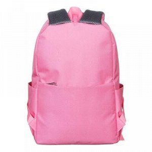 Рюкзак + пенал подростковый 42х28x13см, 1 отд., 4 кармана, объемный принт, уплотн.корпус и лямки, розовый