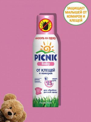 PICNIC® Baby Аэрозоль от клещей и комаров, 125см3