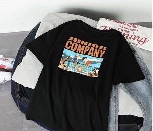 Женская футболка,надпись "Junior Company",цвет белый