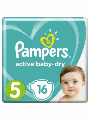 Pampers. Подгузники Active Baby-Dry (11-16 кг) 16шт