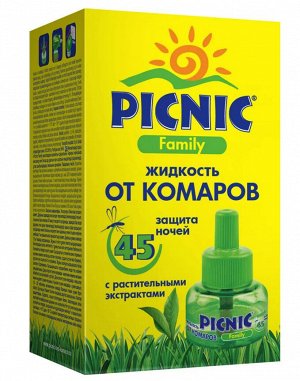 PICNIC® Family Жидкость от комаров, 45 ночей (30мл)