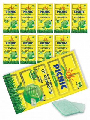 PICNIC® Family Пластины от комаров, 10шт