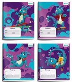 Тетрадь  12л линия &quot;SMART DINO&quot; ВД-лак ТШЛ12-СМД SchoolФормат {Россия}