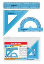 Набор геометрический 3 пр. малый Standard (линейка 15см, угольник 9см/45°, транспортир 180°) 52991 Erich Krause {Россия}