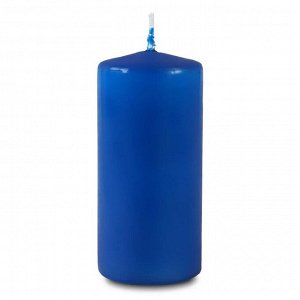 Свеча - цилиндр, 5х11,5 см, 25 ч, 175 г, синяя