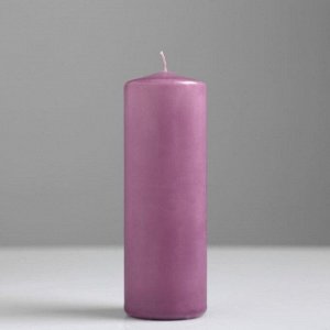 Свеча классическая, 5х15 см, фиолетовая лакированная