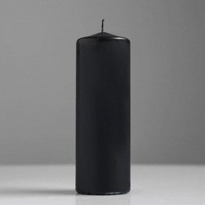 Свеча классическая, 5х15 см, черная лакированная